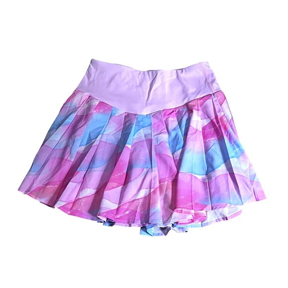Halara Breezeful Watercolor Quick Dry Pleated Mini Active Casual Skirt sz XS Pin - Picture 2 of 6
